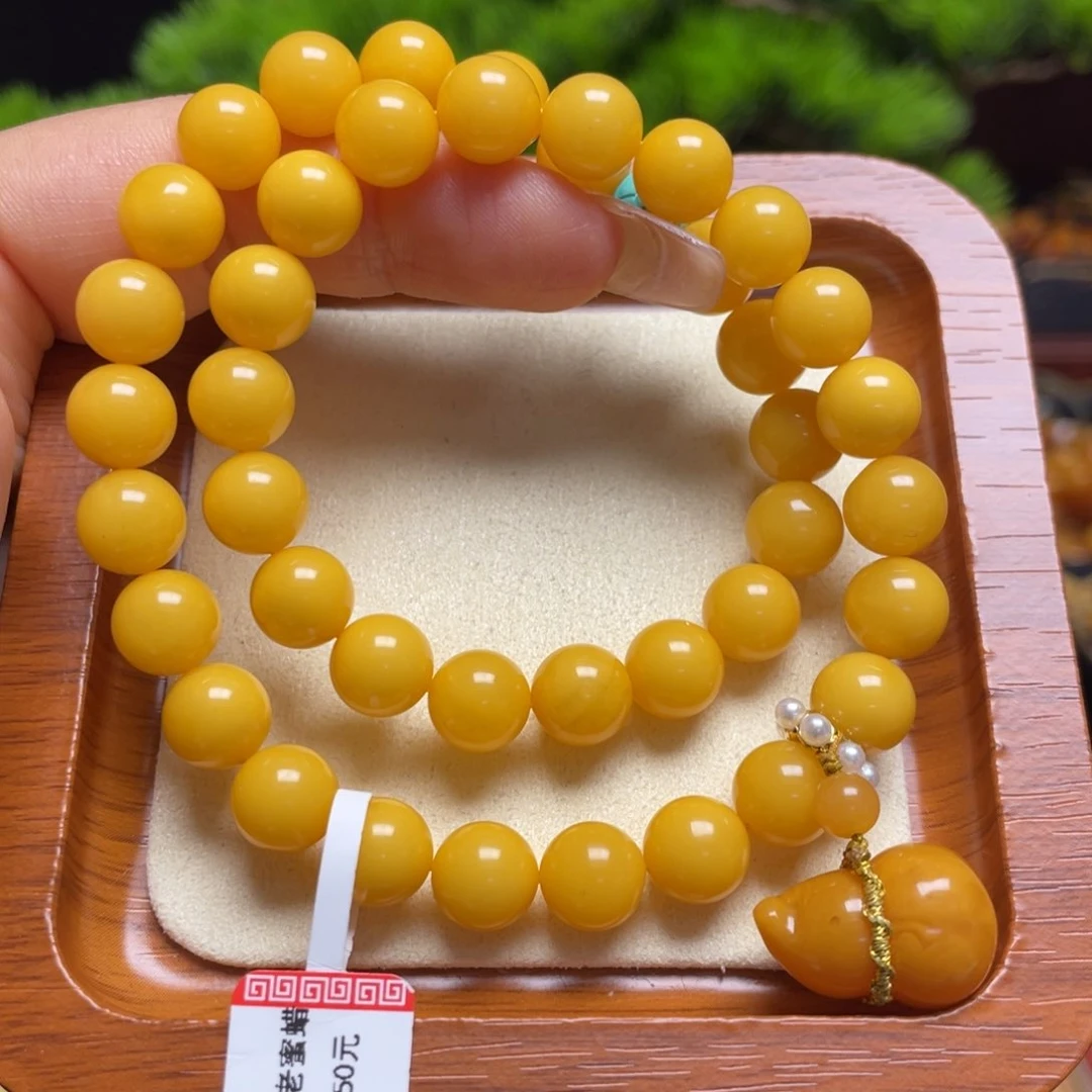 未镶嵌蜜蜡手链手串