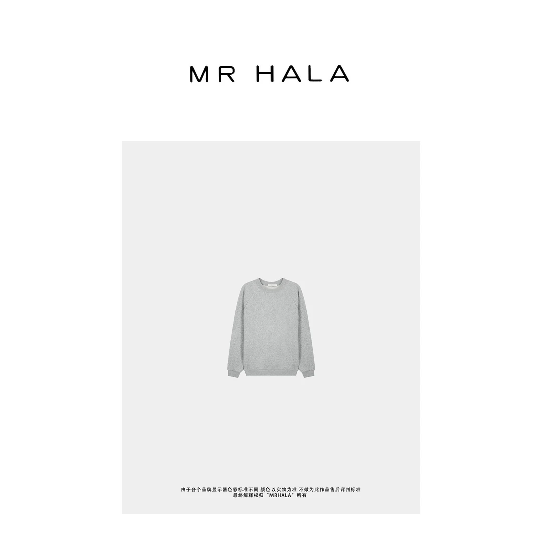 MRHALA 芸暮盈羽棉纱长袖灰卫衣女 LS40424