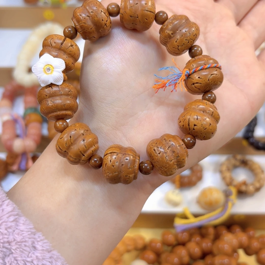 星月菩提吊坠桃核葫芦