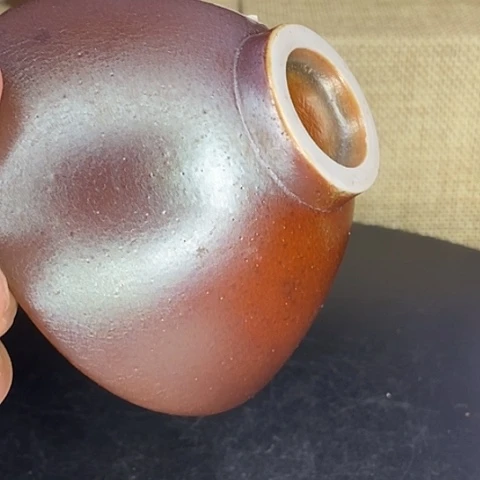 云南建水紫陶浪鬼柴烧杯