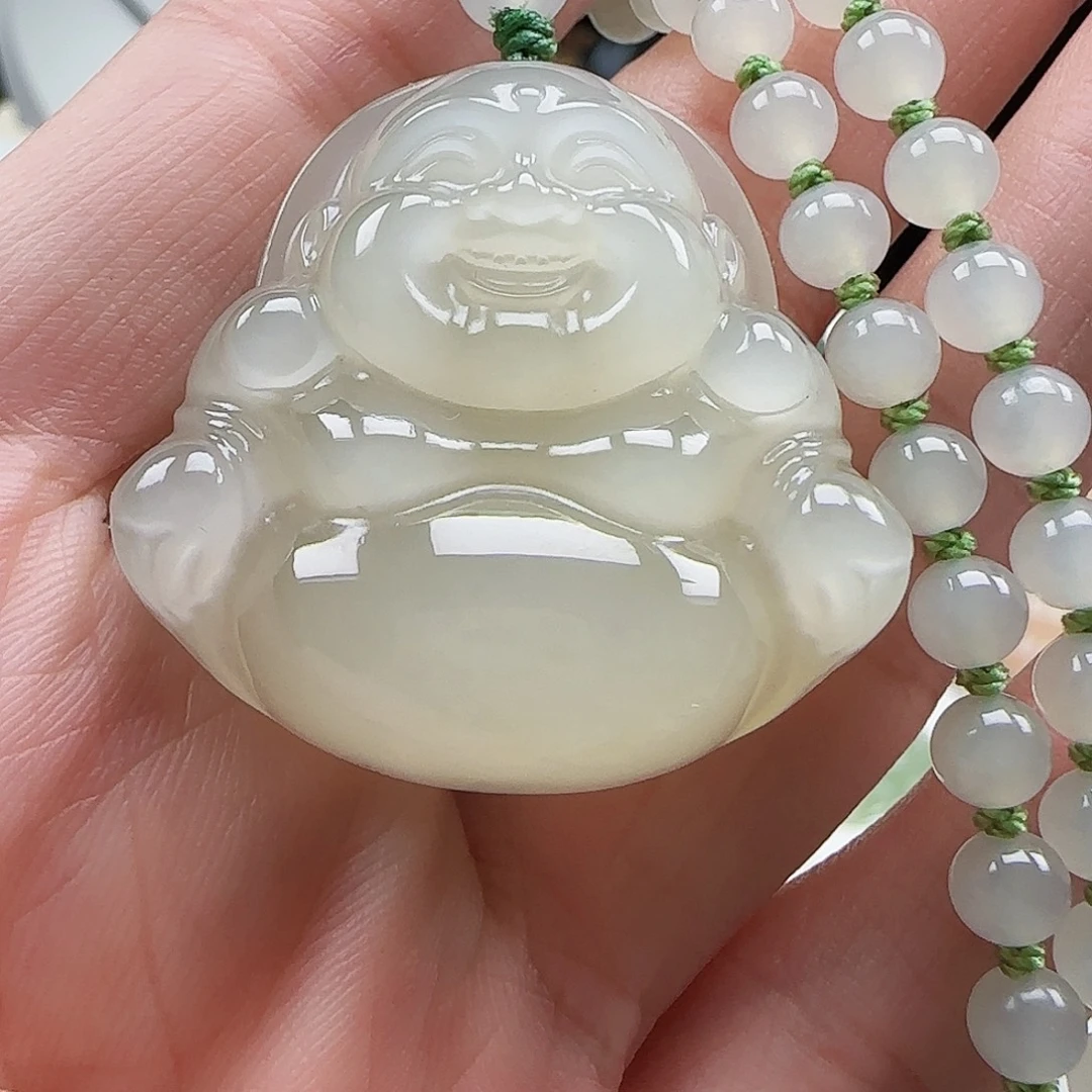 和田玉未镶嵌吊坠(赠链)