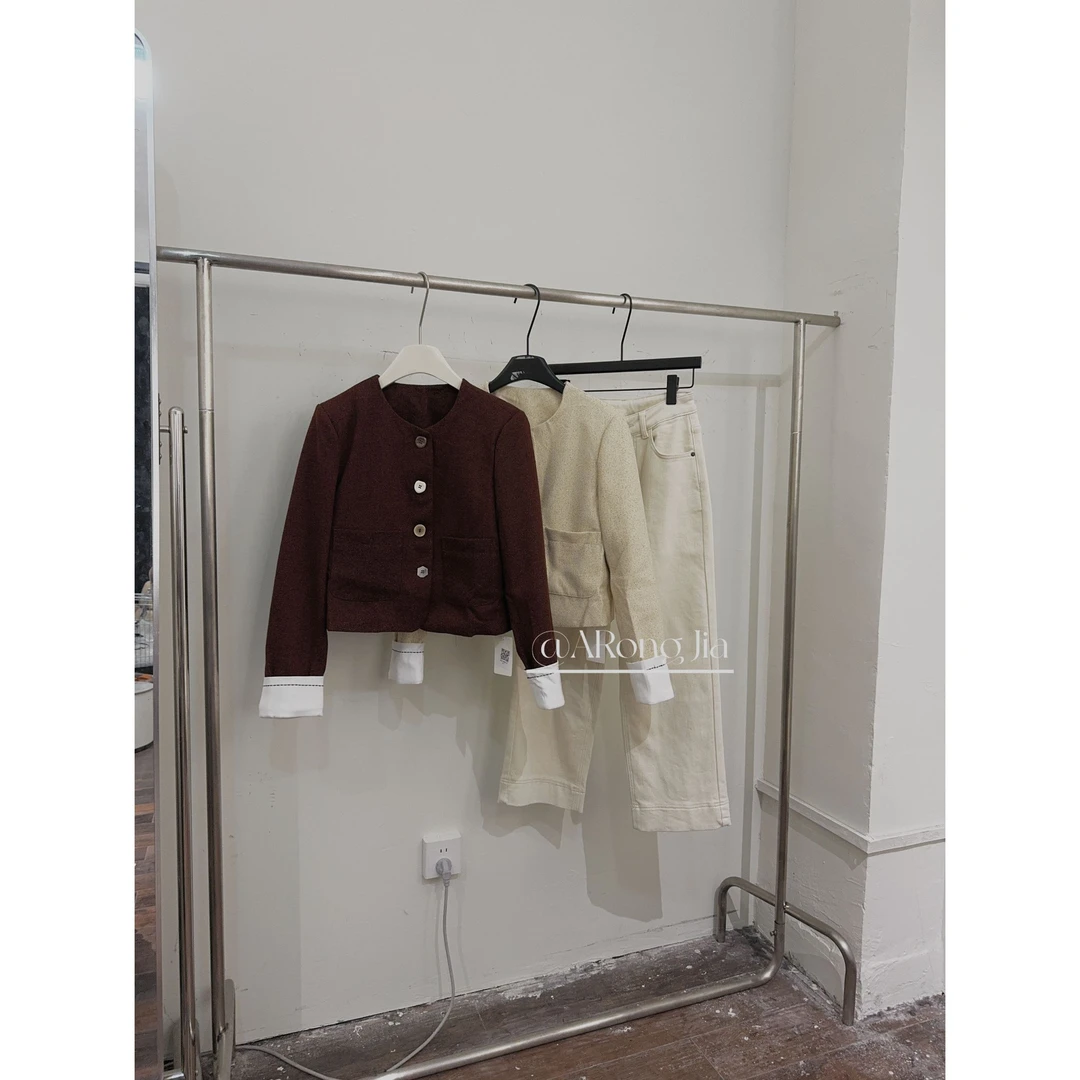 【ARONG阿荣家】外套-09005-红色杏色-F