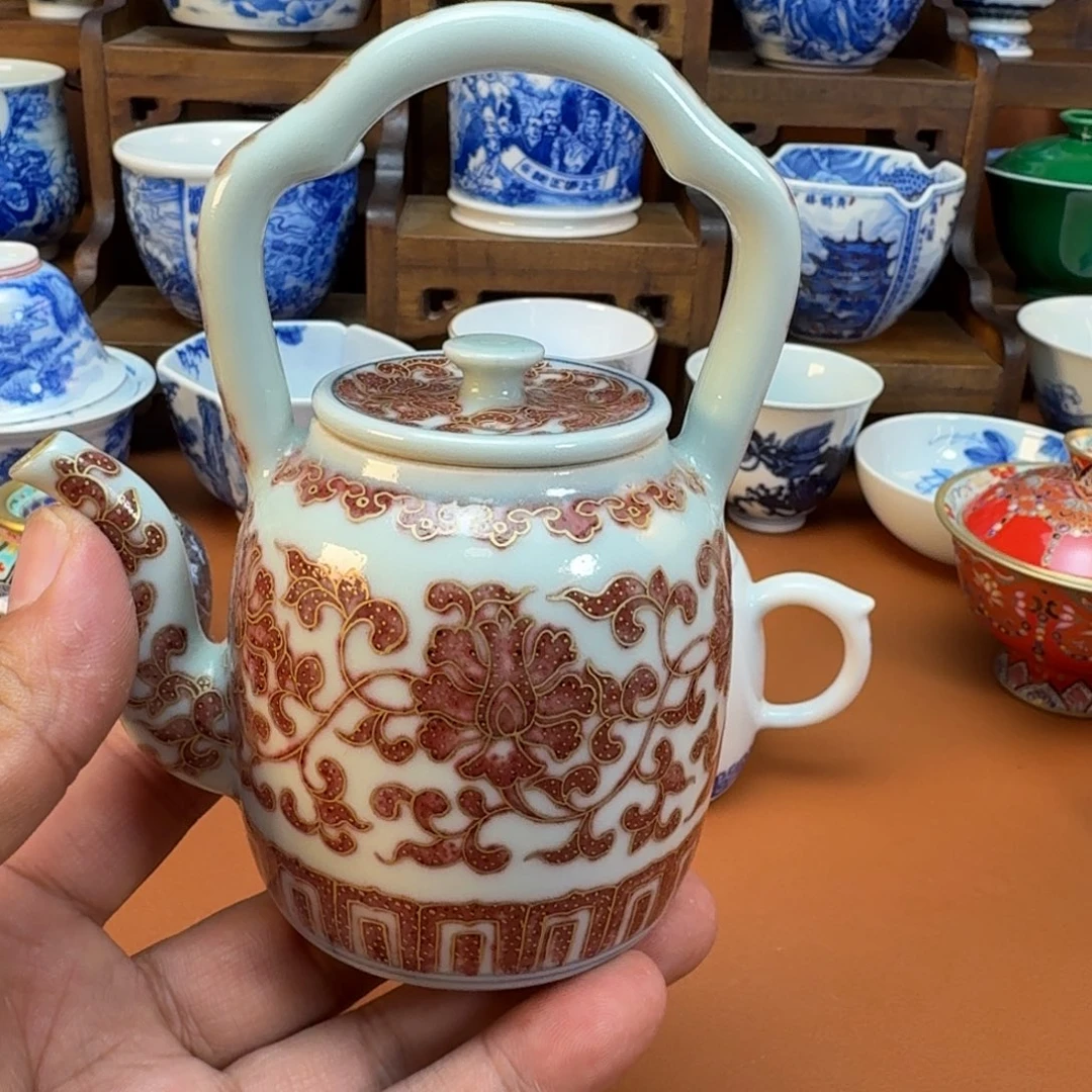 >***逵杯子陶景德镇全手工手绘陶瓷