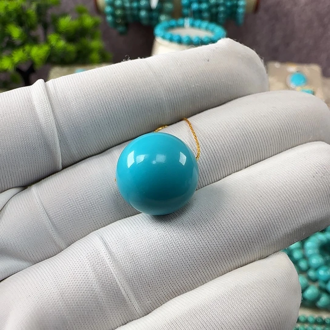 绿松石未镶嵌12.8mm