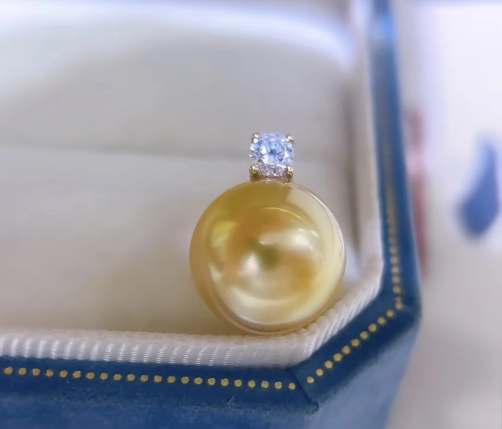 海水金珠吊坠戴妃款12-13mm