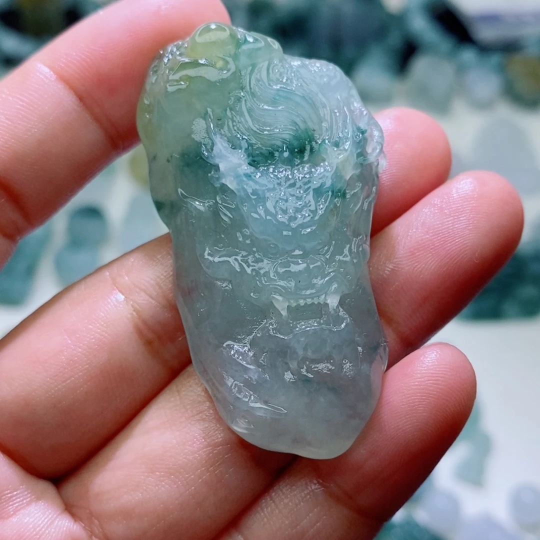 定制翡翠未镶嵌毛货抛光
