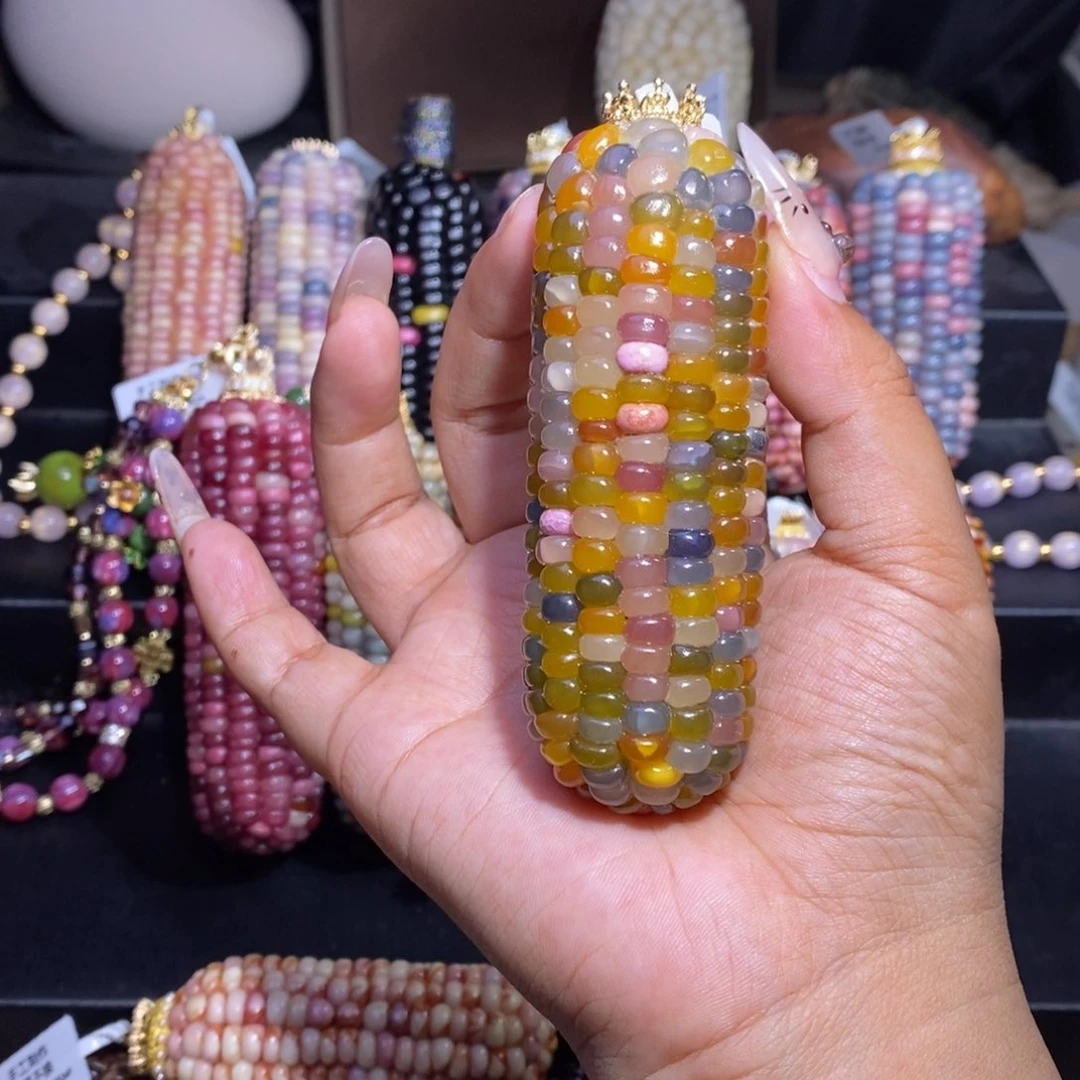玉C****?文玩玉米彩色果冻透