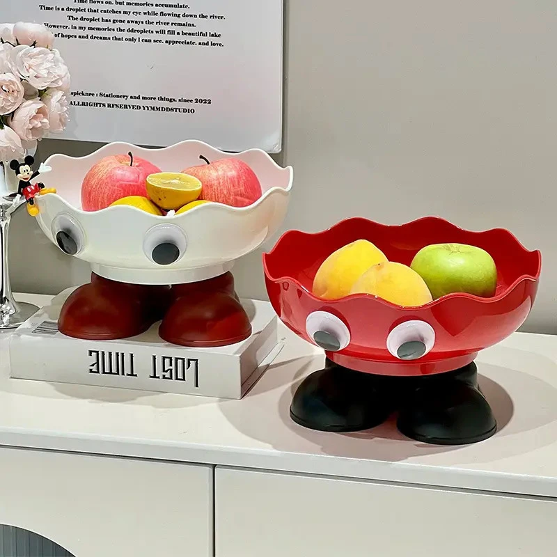 家用高脚水果盘高颜值可沥水果盆客厅茶几高颜值糖果零食坚果盘子