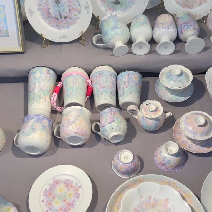 杯子瓷蝴蝶来啦 好看