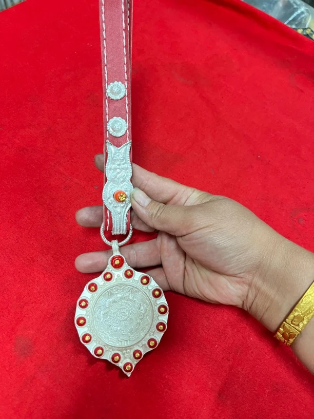 2024年新款藏族配饰九宫爆款合金电镀银子银不掉色特大号复古百搭