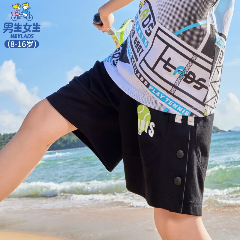 男生女生男大童运动活力风中裤NPZBJ24026B