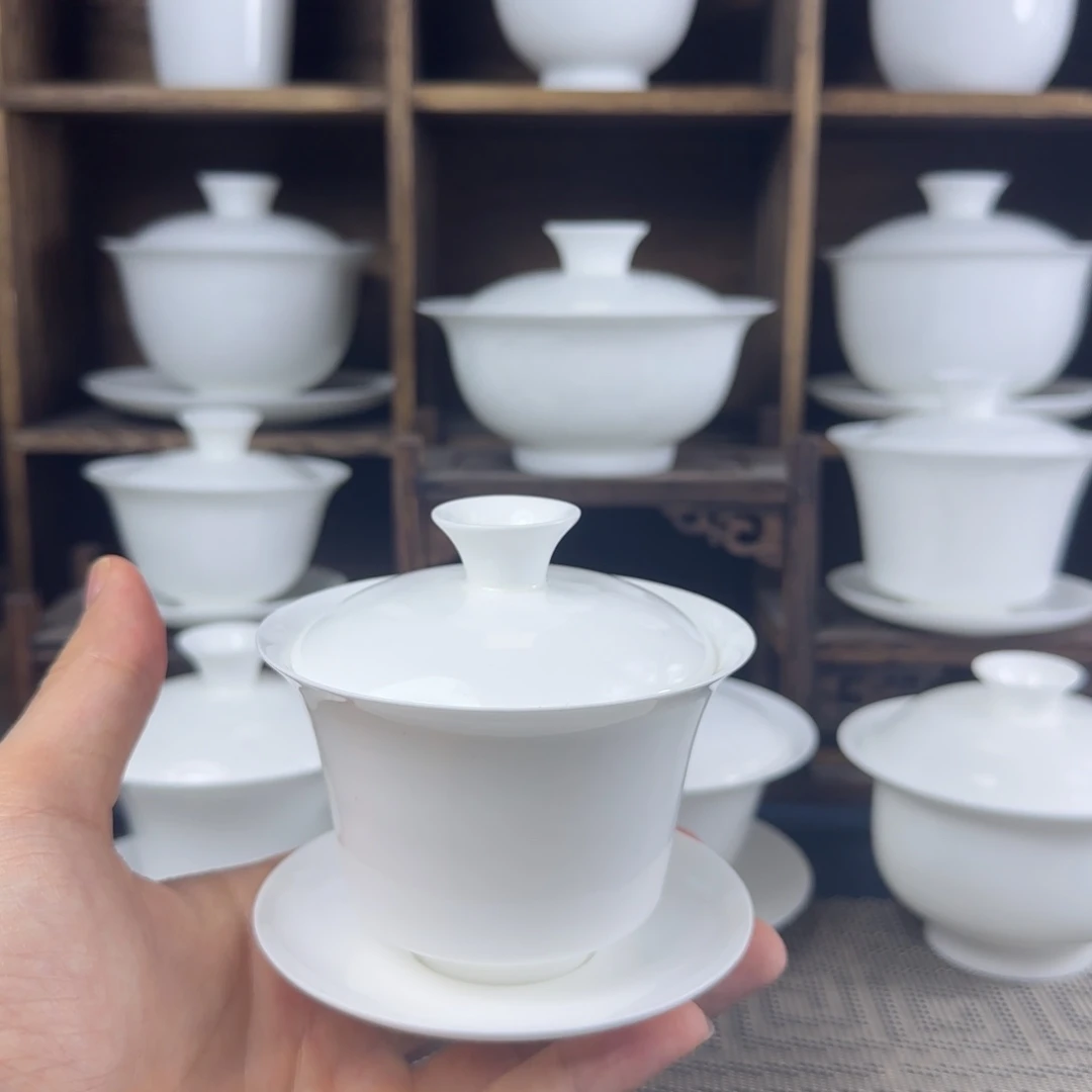 盖下120ml超薄胎马蹄盖碗