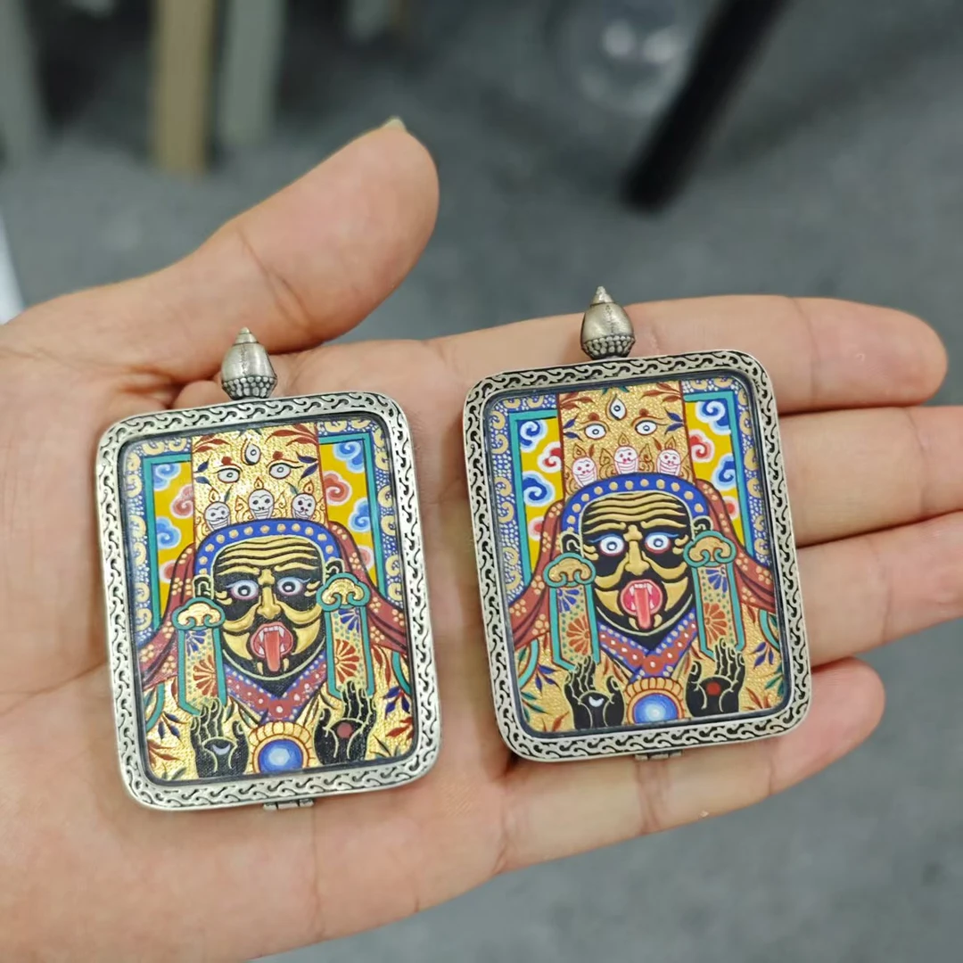 【举石优选】S07-H30-3唐卡吊坠（一件/多样性发/约60*40*5mm+）N