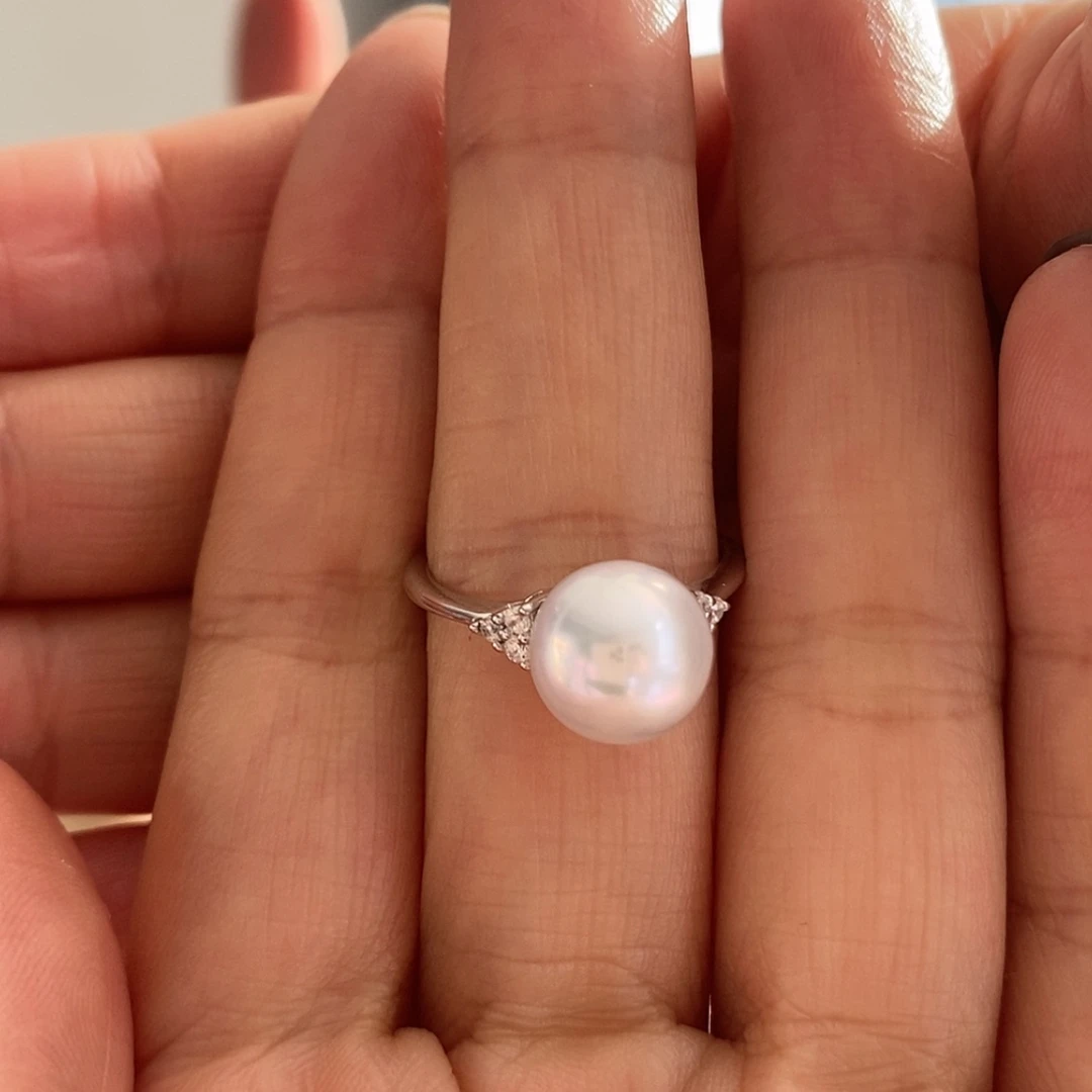 【闪购商品】淡水珍珠戒指银S925镶嵌