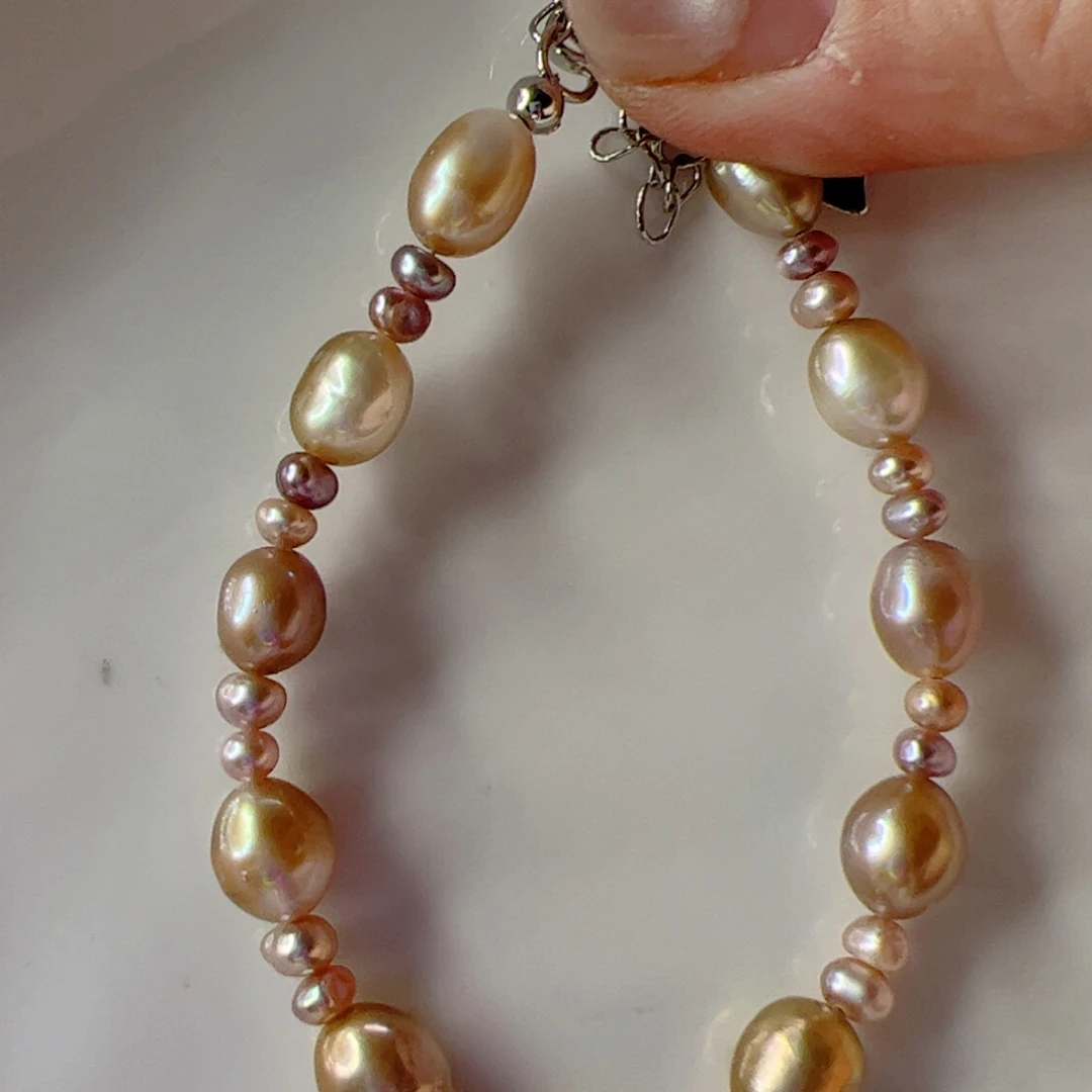 手绳合金淡水珍珠