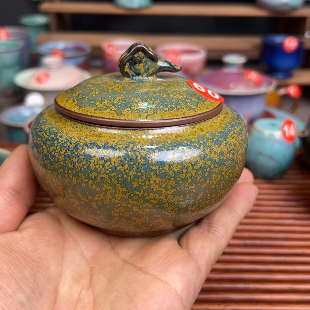 手工制作钧窑茶器