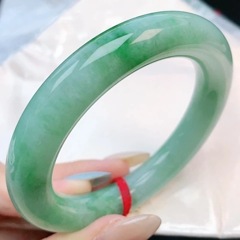 未镶嵌手镯翡翠56圆条270008