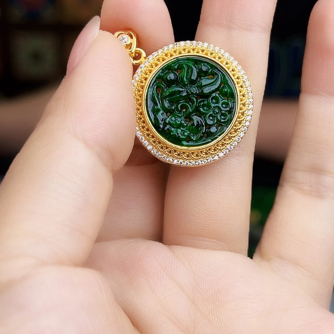 翡翠银S925镶嵌颈饰多样性