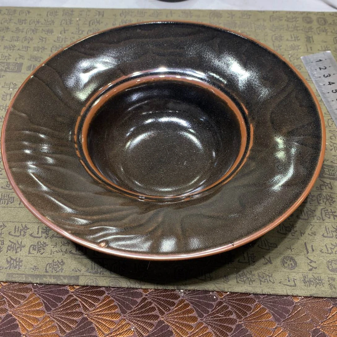陶景德镇粗陶复古盘碗微瑕