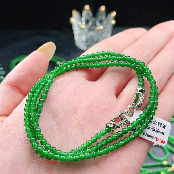 翡翠未镶嵌手链项链