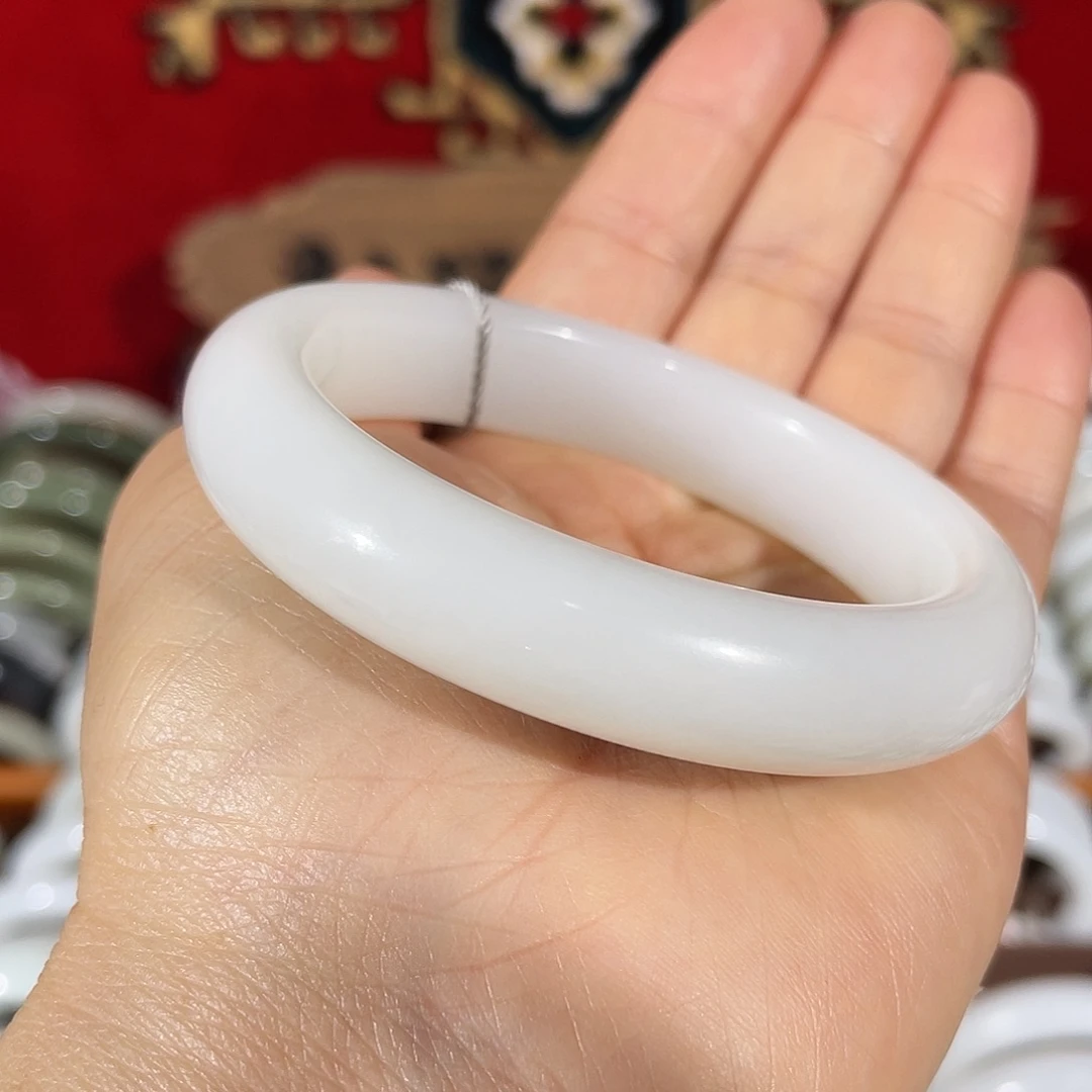和田玉手镯未镶嵌和田玉羊脂玉手镯