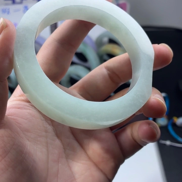 未镶嵌翡翠手镯定制翡翠56 57 58