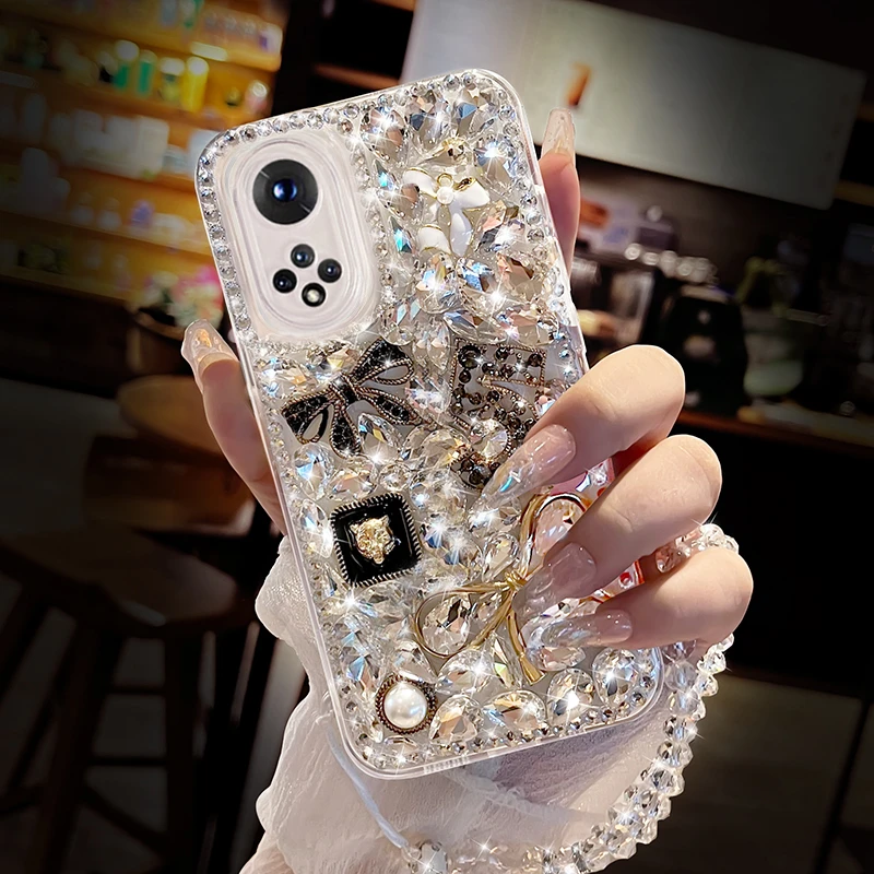 闪4水钻magic7适用3荣耀100手机壳70pro+透明200手链90防摔80软70