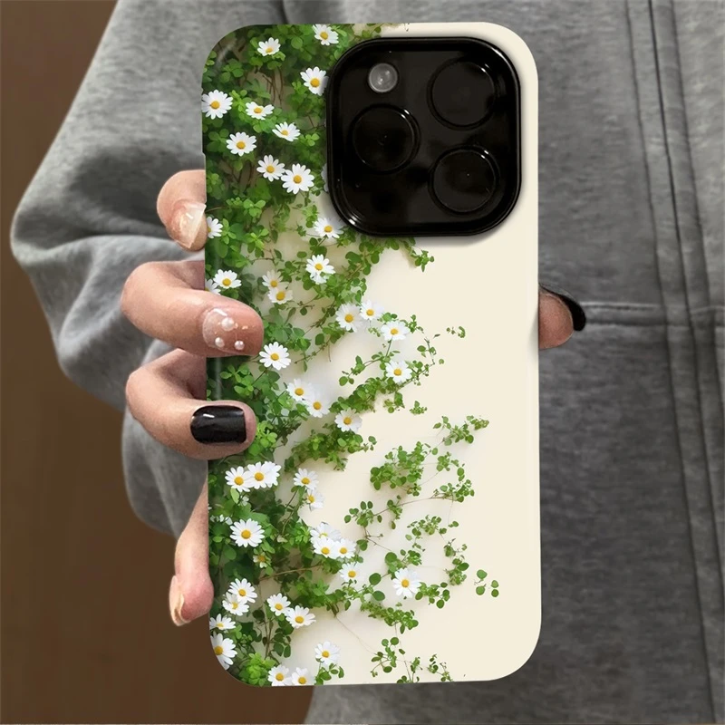 小雏菊花适用苹果iPhone17手机壳华为OPPO荣耀红小米vivo一加iQOO