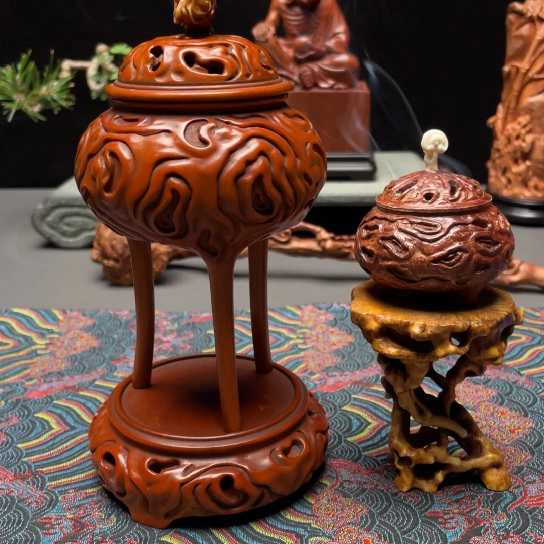 用***里香榧木小叶黄杨木香炉