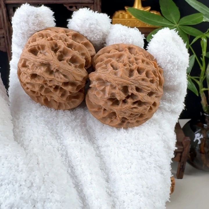 文玩核桃把件/苹果园全品无修/44.2/41/39