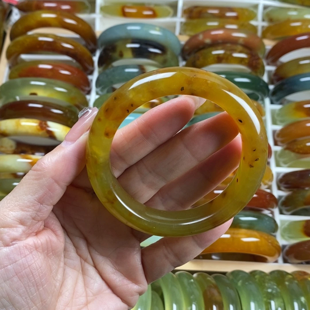 未镶嵌蛇纹石玉手镯56