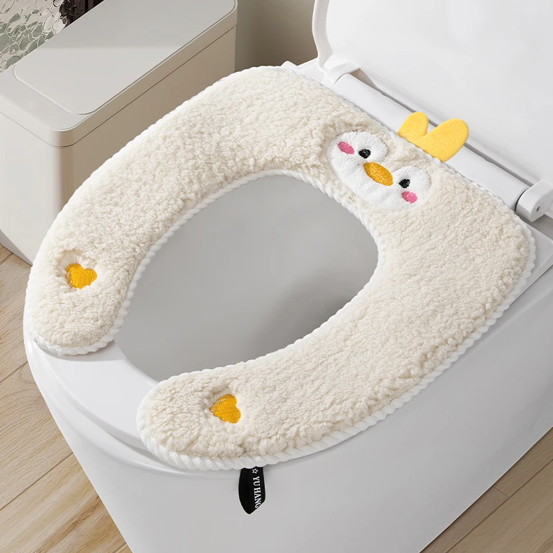 马桶垫子四季通用加厚马桶垫家用冬季2025新款防水毛绒坐便器垫圈