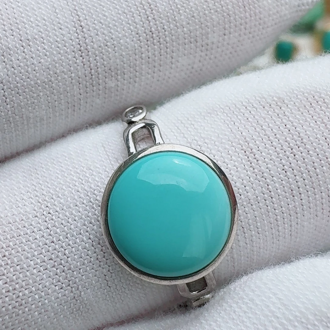 银S925镶嵌绿松石珠宝奇石