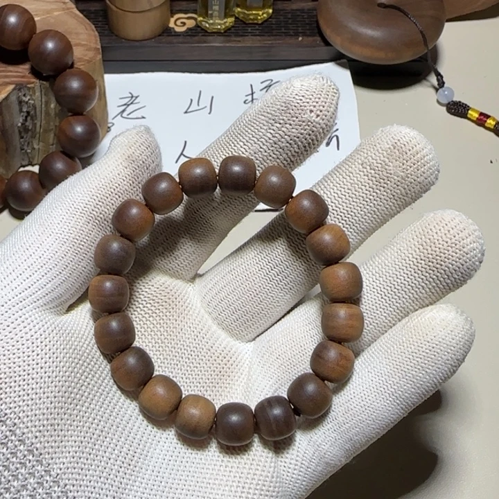 美***！老山檀香10×11黑肉横纹奶甜凉沉水级土埋炭化料