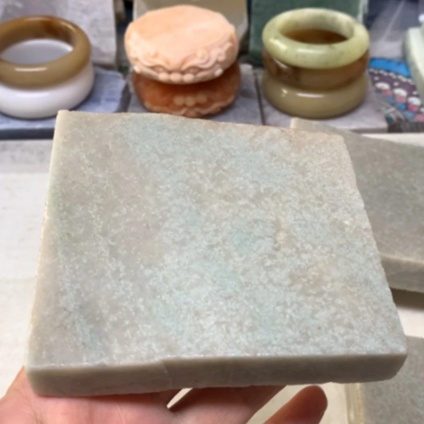 【闪购商品】未镶嵌手镯石英质玉蓝雪花
