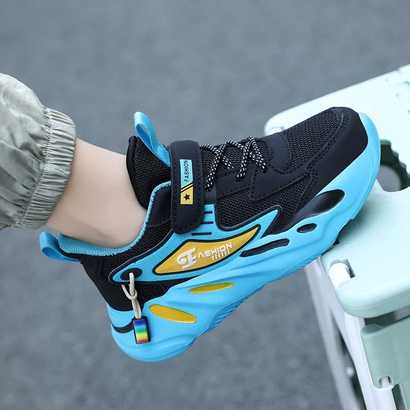 36l℃断码男童运动鞋2025春秋男孩童鞋透气网面中大童软底儿童网鞋