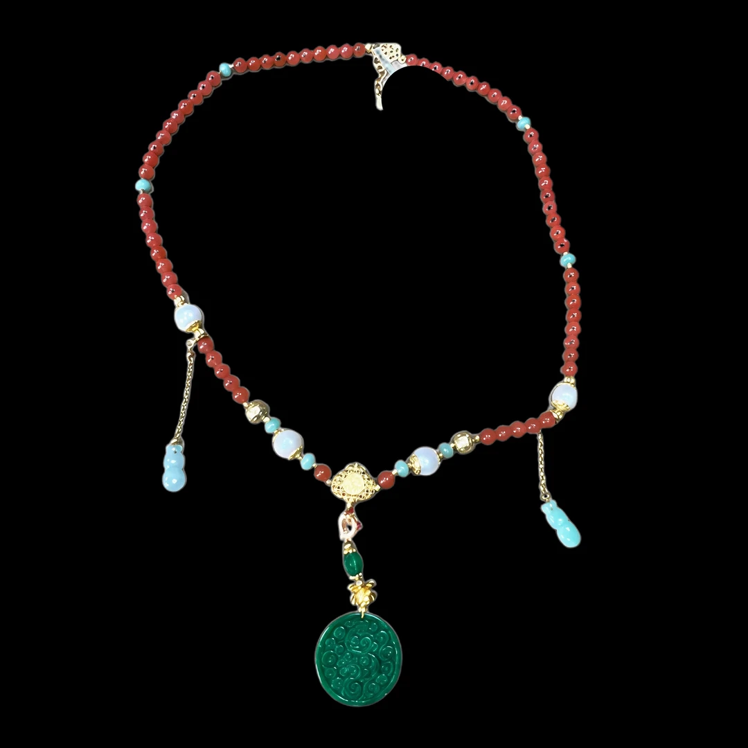 6402-南红项链多样性发一