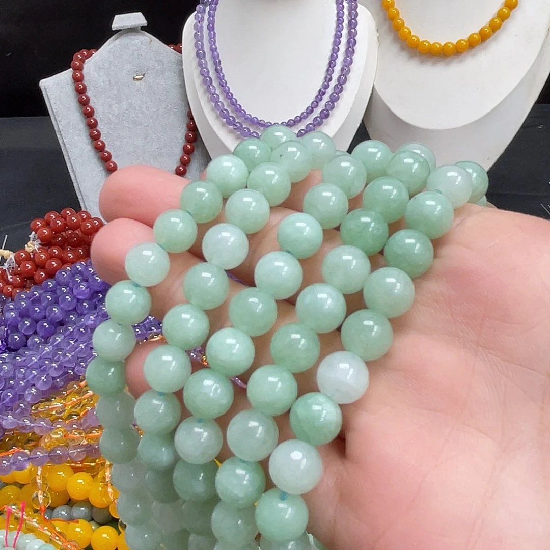 玛瑙/玉髓未镶嵌半成品fc玉8m散珠