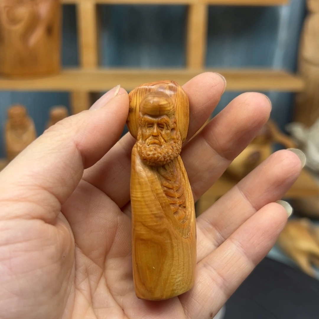 木崖柏木摆件手把件，