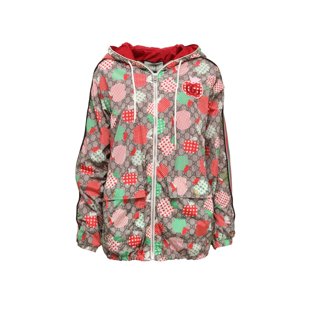 99新 GUCCI/古驰 【lu】 老花连帽外套 36P225378004
