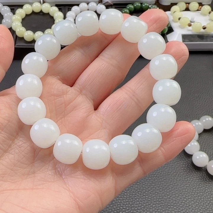 和田玉手串未镶嵌A****a