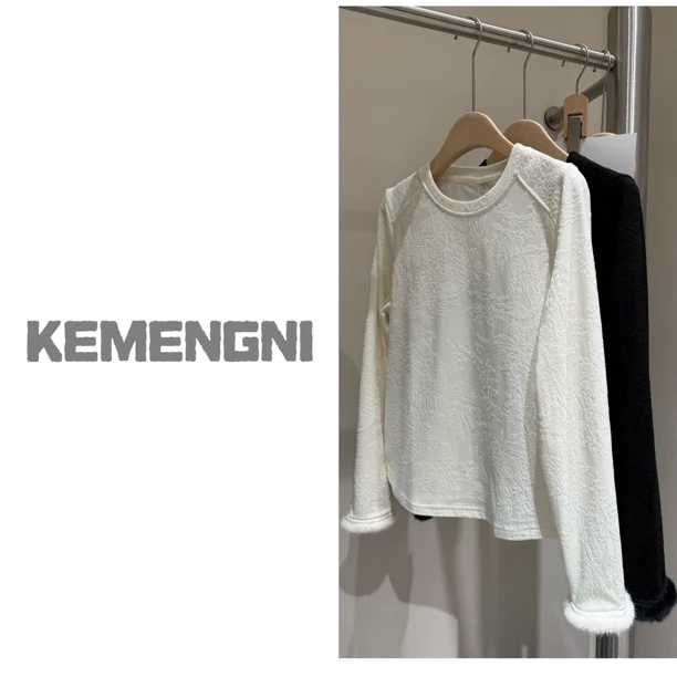 年货T恤常规款时尚设计感纯色百搭打底有弹力