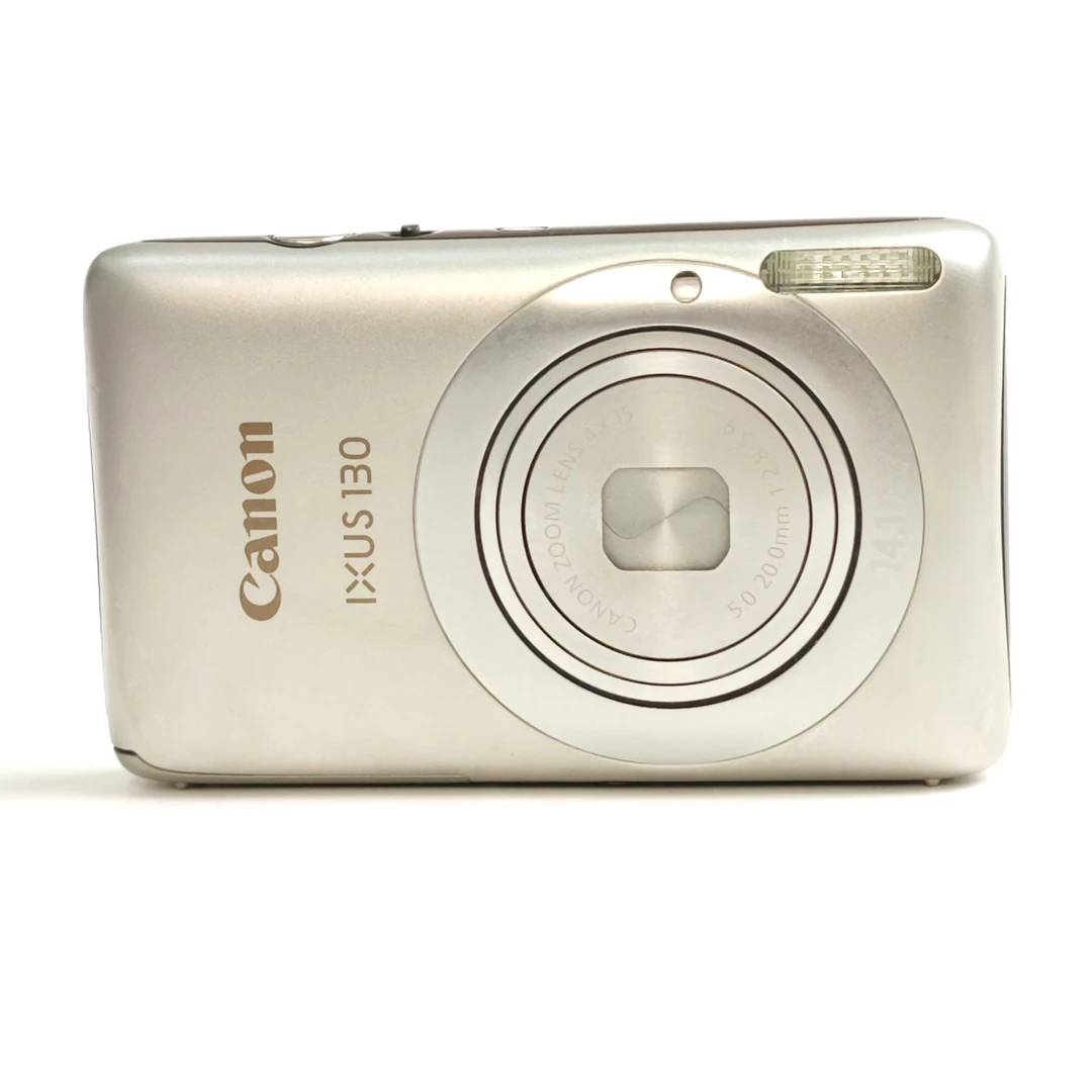 95新 Canon/佳能 ixus130银色原盒爆款机皇冷白皮1400w像素+原充