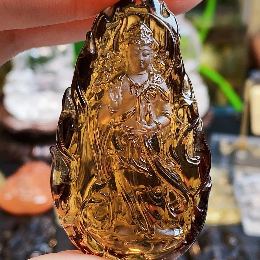 未镶嵌颈饰水晶吊墜