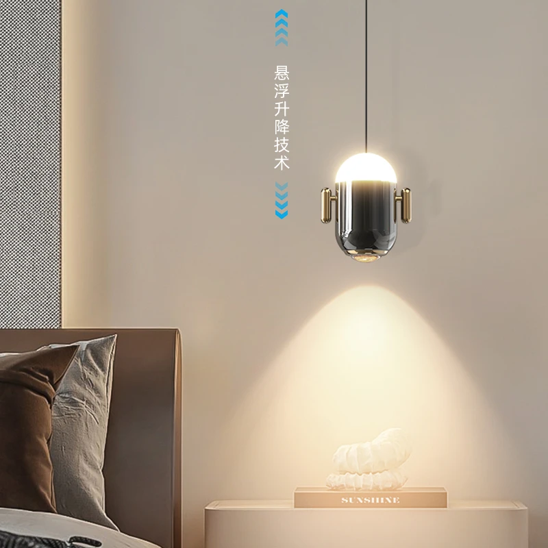 新款小机灵床头玄关背景墙沙发阅读护眼小吊灯现代简约网红个性