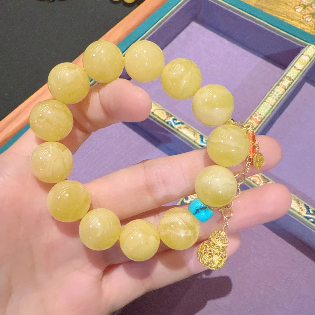 B28蜜蜡未镶嵌手串25216