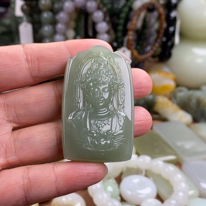 和田玉未镶嵌颈饰