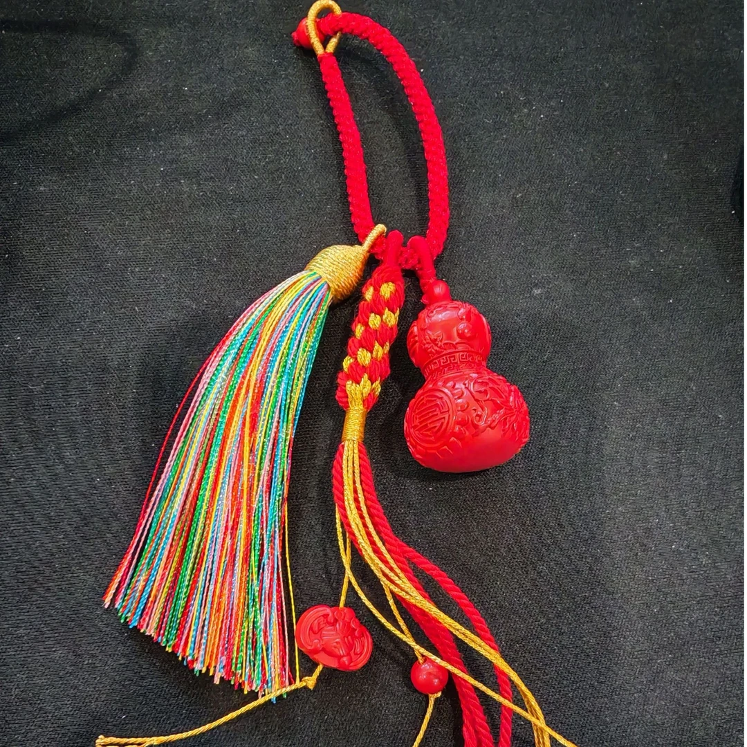 含辰砂工艺品【眞寳館】朱砂挂件