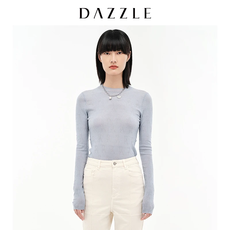 【MD】SDAZZLE地素提花弹力针织衫打底