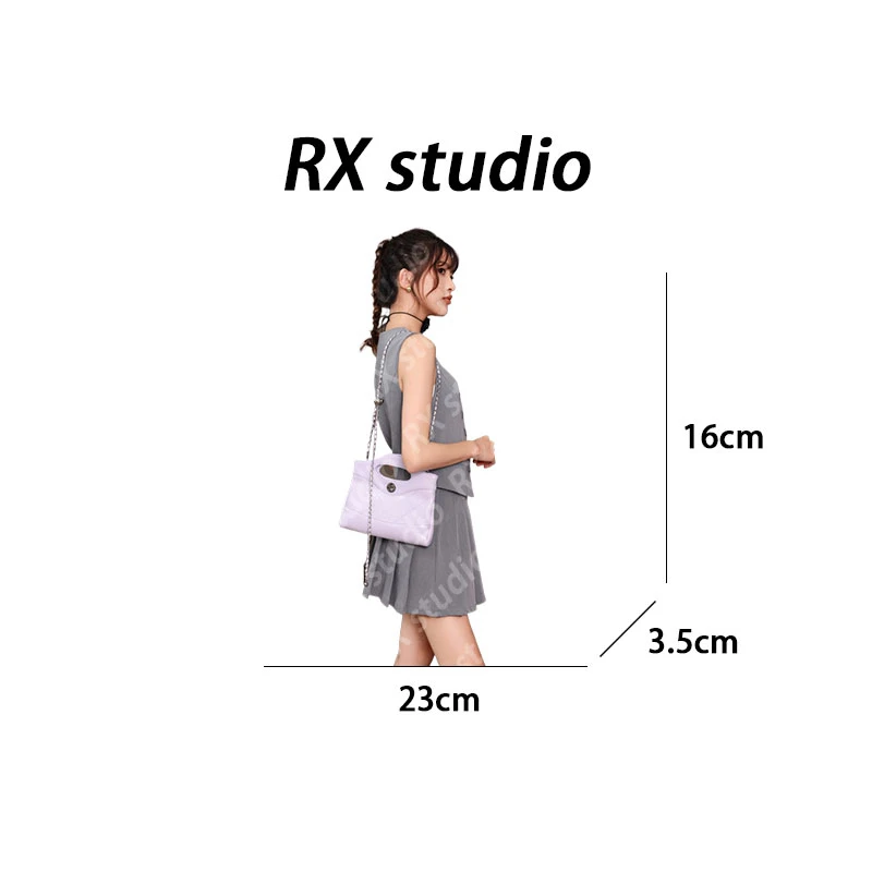 【南沙瑞熙】J-8424-紫色 轻奢小众时尚女士包